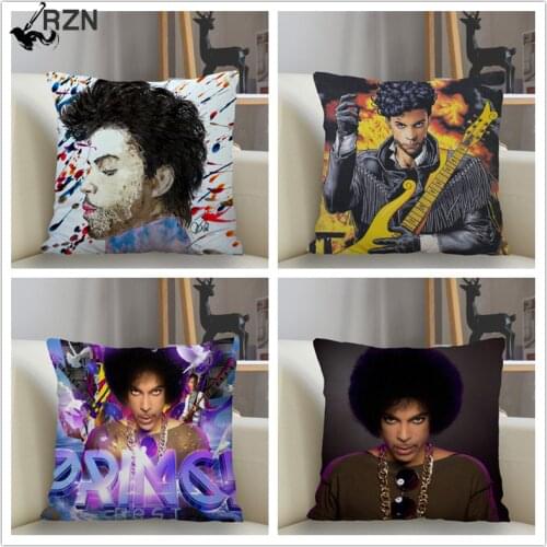 RZN Custom Prince Pillowcase Home Decoration 45*45cm Zipper Square Pillowcase Throw Pillow Cover Drop Shipping