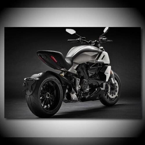 Modern Wall Art Canvas Paintings Ducatis Diavel 1260 Black Sport Motorcycle Picture HD Print Posters For Living Room Decor