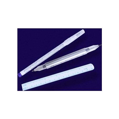 Tatoo Positioning Pencil Brow Mark Pen Washable Skin Tattoo Marker Pen With Measuring Ruler Pens For Eyebrow Lips Tattoos Sale
