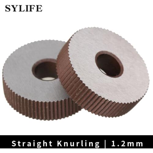 2 x Durable Metal Straight Coarse Linear Knurl 1.2mm Pitch Single Wheel 28mm Dia