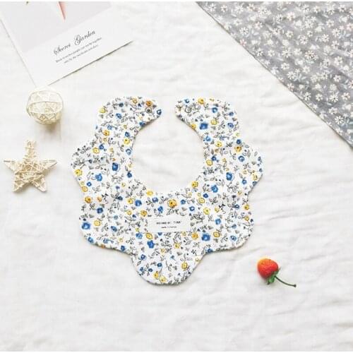 360 ° Rotate Baby Soft Cotton Drool Bibs Dual Side Printing Saliva Towel Boys Girls Food Feeding Apron Bandana for Shower D08C