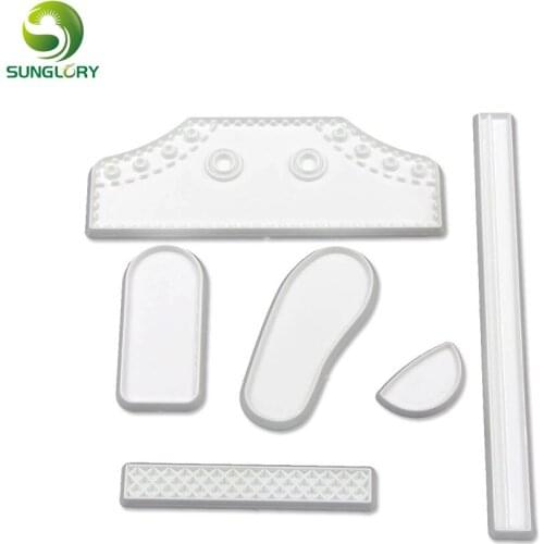 6PCS/SET Plastic Life Size Baby High Cut Sneaker Fondant Decoration Cookie Cutter Cake Mold Bebe Shoe Mold For Baking Kitchen