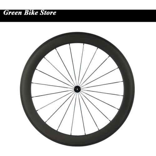 700C Clincher Wheelset 60mm matte Rear Wheel 23mm Width Carbon Fiber Road Cycling Bike Wheels