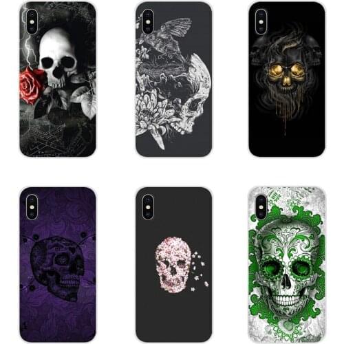 Accessories Phone Shell Covers Floral Skull For Xiaomi Redmi Note 6A MI8 Pro S2 A2 Lite Se MIx 1 Max 2 3 For Oneplus 3 6T