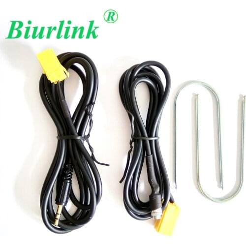Biurlink 3.5MM Audio Interface Aux Input ISO Adapter Cable and Removal Tool for Fiat Grande Punto 2007+ Radio Headunits