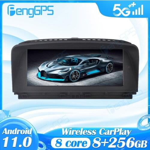 Car Multimedia DVD Player Android 11.0 for BMW 5 Series E60 2005-2010 CCC GPS Navigation FM AM Radio 8.8 Inch 4+64G IPS Headunit
