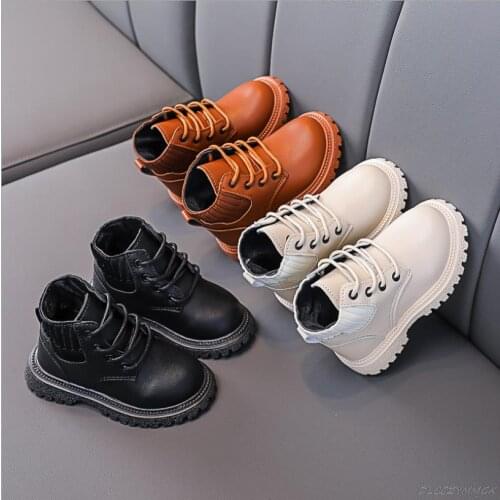 Size 21-30 Autumn Children Martin Boots Childrens footwear sapato infantil menina Children Boots Girls Waterproof Snow Boots
