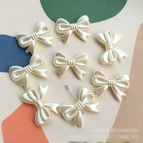 10pcs Pearl White Beads Jewelry Making Findings Caps Needlework Diy Accessories Wholesale