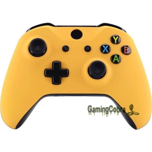 Caution Yellow Soft Touch Front Housing Shell Case Replacement Kit for Xbox One S for Xbox One X Controller (1708) #SXOFX16