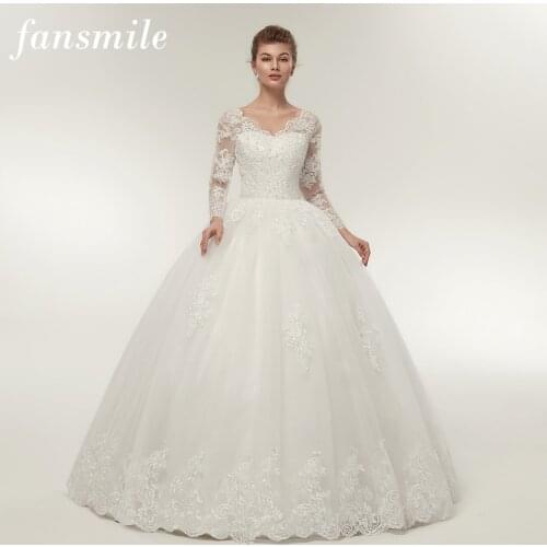 Fansmile Sleeveless Wedding Dresses