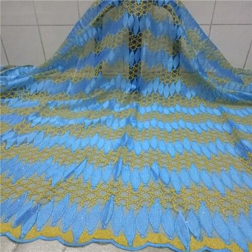 French Lace Fabric Nigerian Lace Fabric 5 Yards African Fabric African Lace Fabric High Quality Lace for wedding dress kc19-64