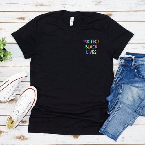 Protect Black Lives Unisex T-Shirt Blm Equality Social Justice Shirt Black Lives Matter Tee Graphic Tops