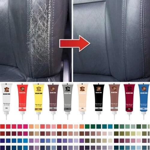 Hot! Auto Car Maintenance Leather Repair Gel Repair Home Car Seat Leather Complementary Refurbishing Cream Paste Wash 20ml