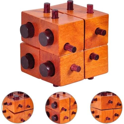 Hot Wooden Toys 3D Puzzles Chinese Luban Lock Educational Intelligence Game Children Adult Toys