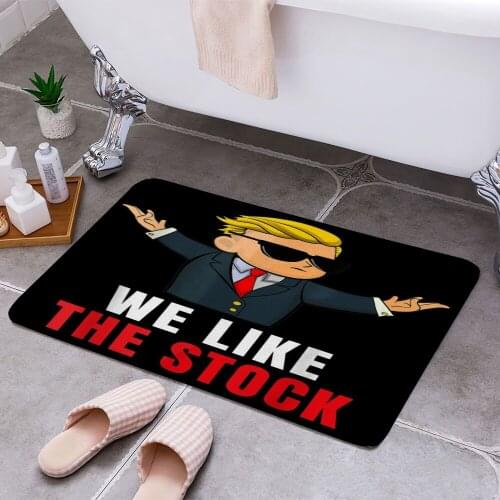 Wallstreetbets Stock 3D Print Doormats Rectangle Non-Slip DoorMat Bedroom Kitchen Entrance Print Door rugs Dropshipping