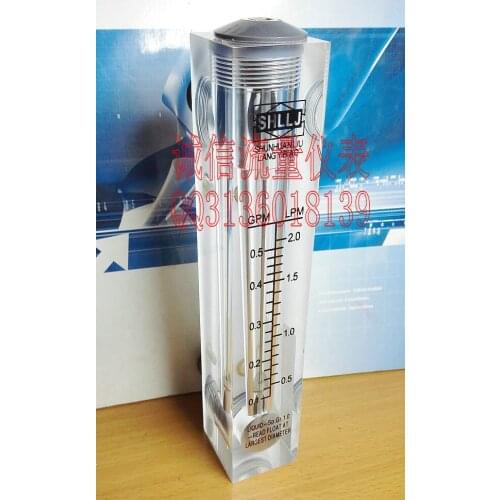 LZM-15 panel flow meter 0.1-0.5GPM gallon 0.5-2LPM L / min liquid flowmeter