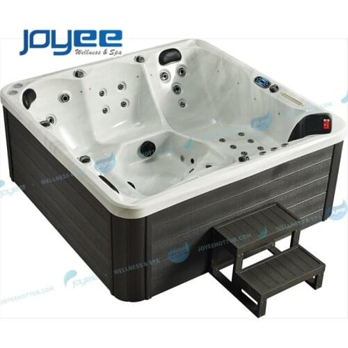JOYEE 5 People China Massage SPA Supplier Wholesale Whirlpool Cheap LED Fountain Garden Hydro SPA Hot Tub Outdoor Jacuzzi