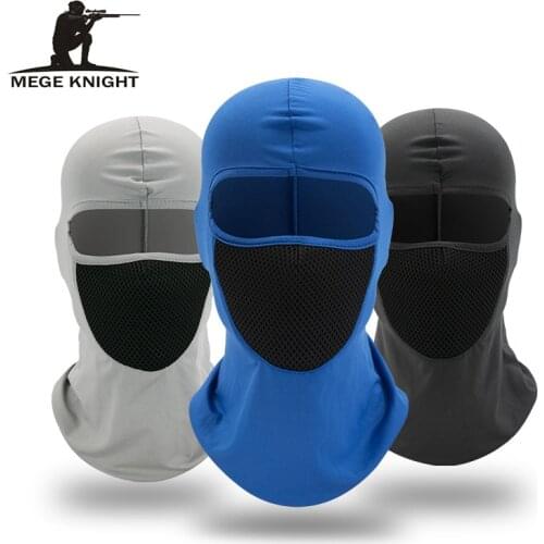 Mege Tactical Full Face Mask Cap Balaclava Neck Hood Sports Men Women Military Bandana Scarf Men sun headgear