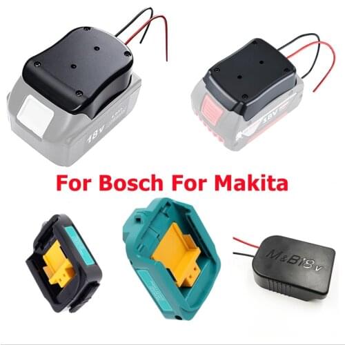 New Upgrade Battery adapter for Bosch For Makita 18v dock power connector With 14 Awg Wires Connectors Adapter Tool Accessories