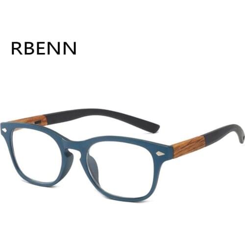 RBENN Wood Grain Reading Glasses Men Women Fashion Presbyopia Eyegalsses Male Female Diopter +1.25 1.75 2.75 3.75 4.5 5.0 6.0