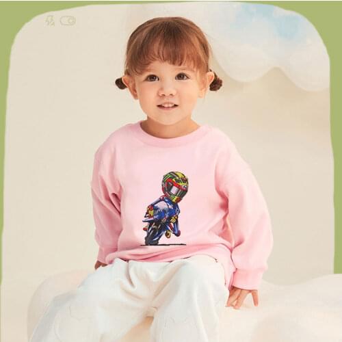 Autumn Sweatshirts New Baby Girls Brand Clothes Tops Toddler Sweatshirts Spoof Novelty Racer Kids Girl Outfits Boys Long Sleeve