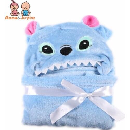 0-2 Years Old Spring and Autumn Animal Shapes Yellow Lions / White Dog / Pink Cow / Pink Pig Flannel Cloak Monolayer