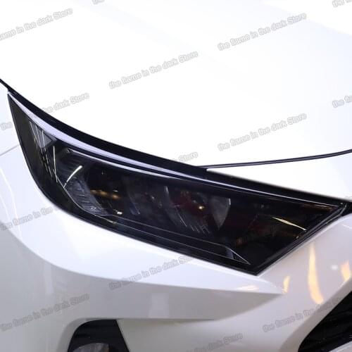 Lsrtw2017 Transparent black TPU Car Headlight protective Film for Toyota RAV4 2019 2020 xa50 anti-scratch sticker auto styling