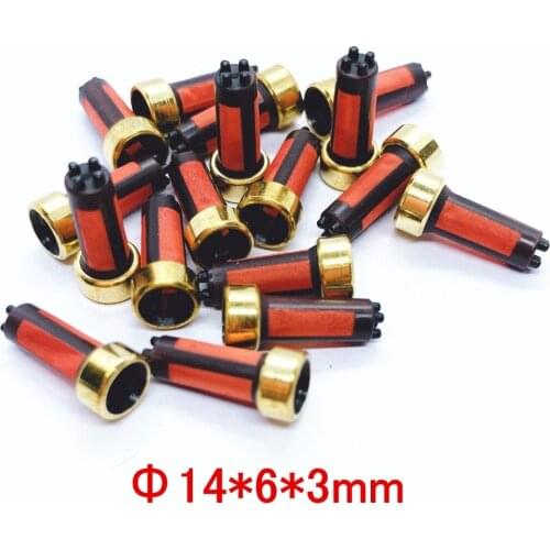 MD619962 Wholesale 100pieces high quality 14*6*3mm fuel injector micro filter for Nissan Pathfinder 3.5L repair kit (AY-F108B)