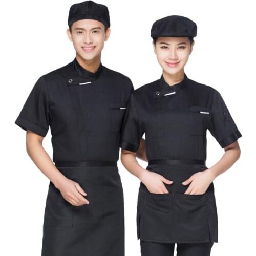 Chefs Work Clothes Long /short Sleeves Breathable Chef Uniforms Restaurant Kitchen Coffee Shop Food Service Unisex Chef Jacket