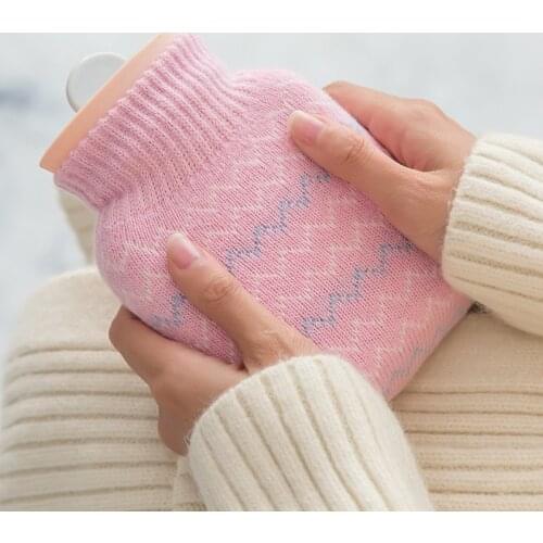 2/1 Pcs Silicone Hot Water Bottle Water Warm Water Bag Warm Palace Hand Warmers Mini Portable Winter Warm Keeping Accessories