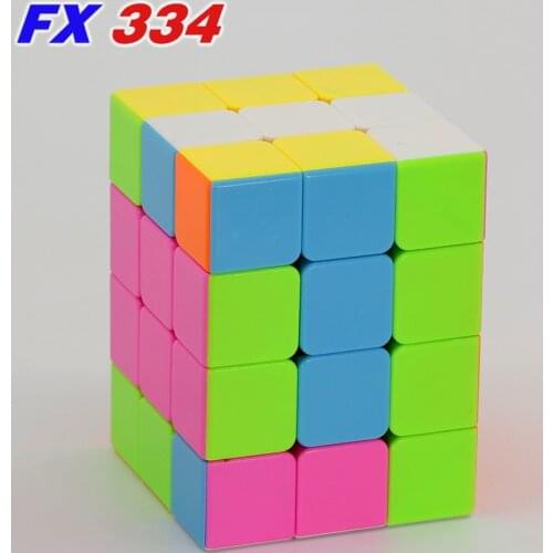 Magic Cube FanXin Puzzle 3x3x4 Cube 334 Stickerless Educational Speed 3*3*4 Twist Wisdom Puzzle Game 433 4x3x3 Magical Cubo Toy