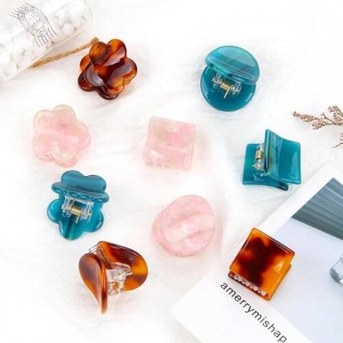 1 PCS Mini Hair Claw Clips For Women Girls Cute Candy Colors Hairpins Hair Braids Maker Headwear Hair Accessories