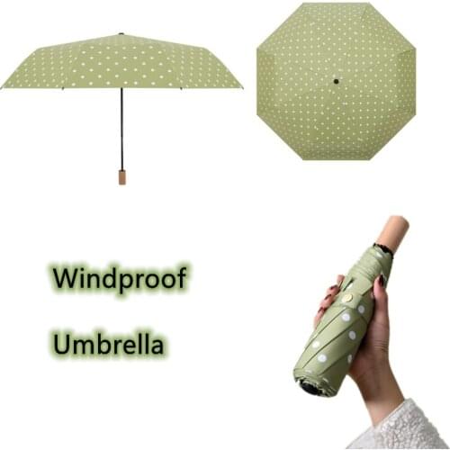 Pongee fabric rain umbrella 3 fold umbrella promotional sunny and rainy umbrellas parasol
