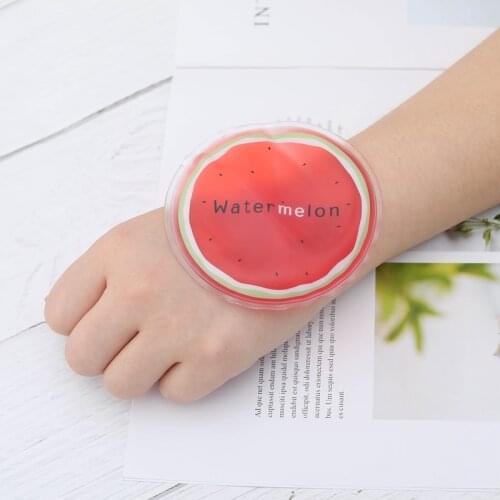 1 Pcs Cute Mini Portable Summer Cooling Ice Bag Outdoor Summer Travel Cute Sweet Fruit Cooling Cold Ice Pack Cold Bag