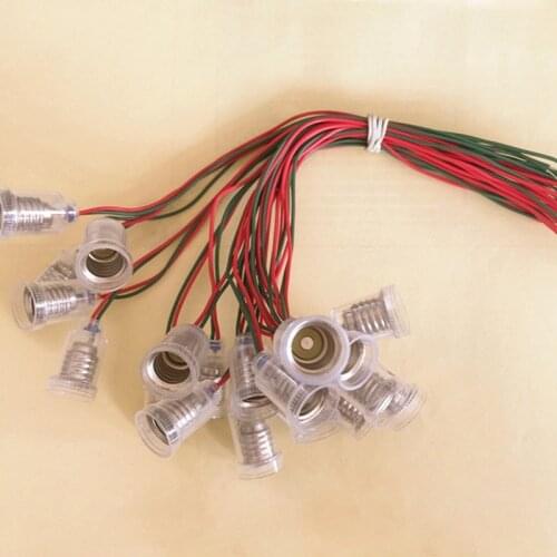 10/20PCS E10 Light Bulb Socket Rubber Light Bulb Socket Lamp Holder Connector