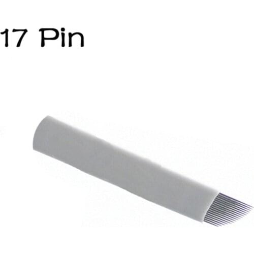 100 pcs 17 pin Flex Microblading Disposable Blades Eyebrow Tattooing accesories