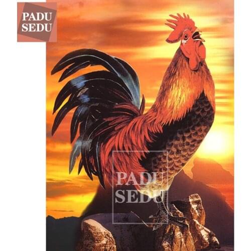 5d Diamond Embroidery Icons Cross Stitch Animals Cock 3D Diamond Mosaic Painting Full Square Rhinestones Bead Picture Decor Home