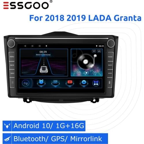 ESSGOO 2DIN Android 9.0 Car Radio Stereo 9 Inch GPS Navigation Autoradio Bluetooth Multimedia Player For LADA Granta 2018 2019
