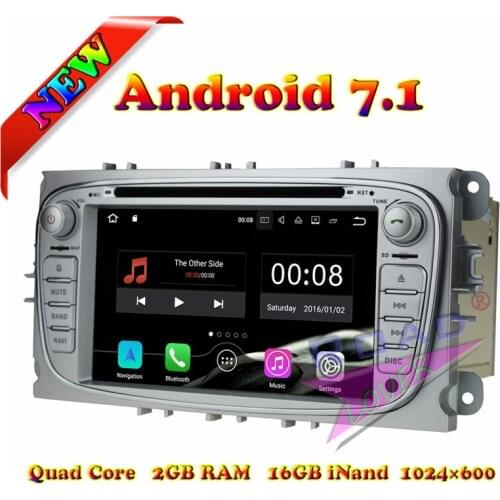 Wanusual 2G+16GB Android 7.1 Car Media Center DVD Player For Ford Focus 2009-2010 Stereo GPS Navigation Auto Audio Automagnitol