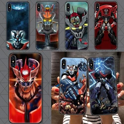 Anime mazinger z Phone Case Cover Hull For iphone 5 5s se 2 6 6s 7 8 12 mini plus X XS XR 11 PRO MAX black trend Etui tpu coque