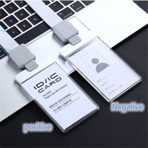 Card Holder Neck Strap with Lanyard Badge Holder Staff ID Card Bus ID Holders Business Card Cover Photo Holder Office Stationery