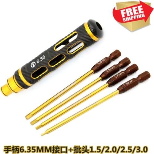 RC model Toy tools XRS Metric Hexagon screwdriver magnetic head Tool Set 4 pieces KIT