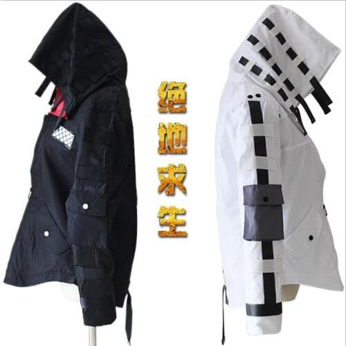 Game PUBG Playerunknowns Battlegrounds Cosplay Costumes Hooded Jacket Cloak Middle Ages Trench High Quality Chicken Dinner