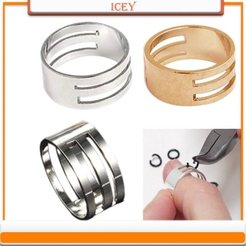 1pcs 18x8mm Metal Jump Ring Opener Opening Closing Finger Ring Alloy Round Circle Bead Plier DIY Accessories Jewelry Making Tool