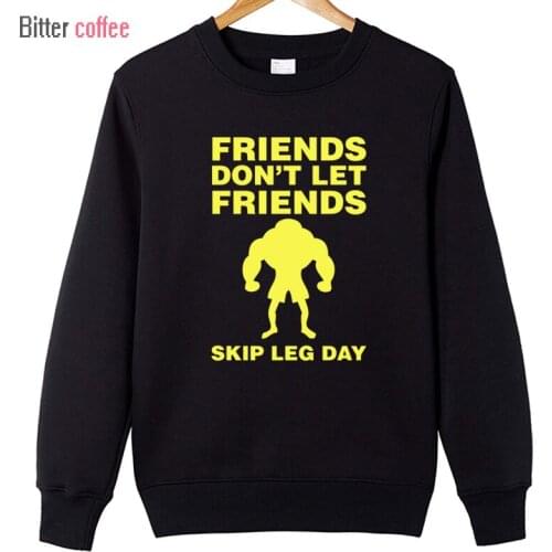 Autumn and winter NEW Don't Skip Leg Day Funny Quote Mens Casual For Men Clothing Men Hoodies XS-XXL