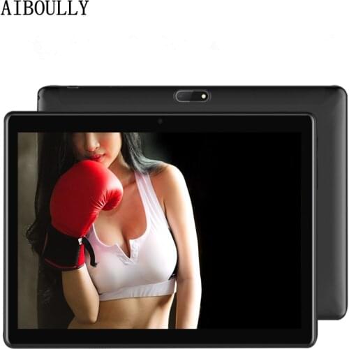 AIBOULLY 2018 Android 7 OS Tablets 10.1 inch 3G 4G Phone Call Tablet PC Octa Core 1920*1200 HD Screen 2.5D Stereo Speaker 9.7