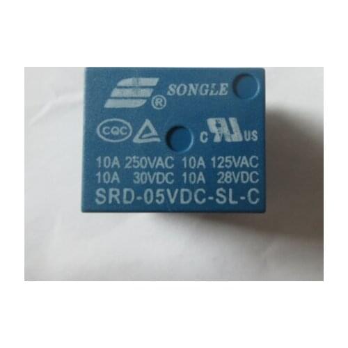 SRD-05VDC-SL-C relay 03V 05V 09V 24V control 10A 250V 5 feet 2 way open and close