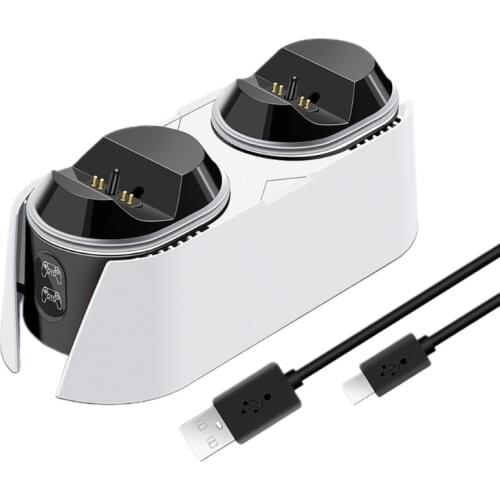 Controller Quick Charger Station for PS5, Upgraded Fast Charging Dock Holder, Built-in Smart Chip,Over-charge Protection