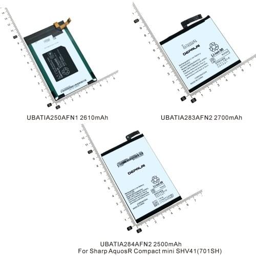 UBATIA250AFN1 UBATIA283AFN2 UBATIA284AFN2 Battery For Sharp AquosR Compact mini SHV41(701SH) Mobile Phone Batteries