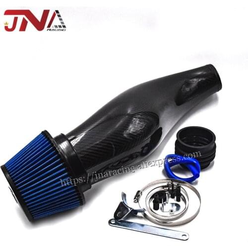 Universal Racing Air Intake Pipe JDM Real Carbon Fiber Air Intake For Civic 92-00 EG EK